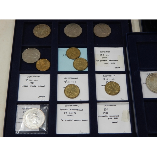 86 - Box containing a quantity of copy coinage together with a quantity of further unsorted coinage (lot)