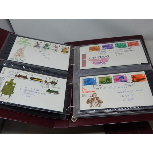79 - Three Royal Mail Binders containing a Collection of FDC's from October 1974-March 1993, all in date ... 