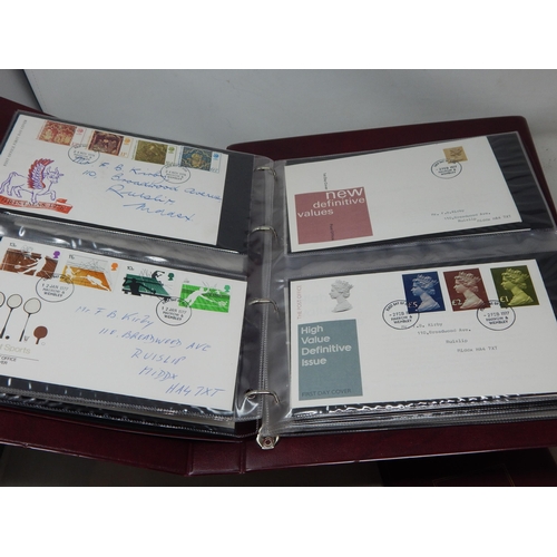 79 - Three Royal Mail Binders containing a Collection of FDC's from October 1974-March 1993, all in date ... 