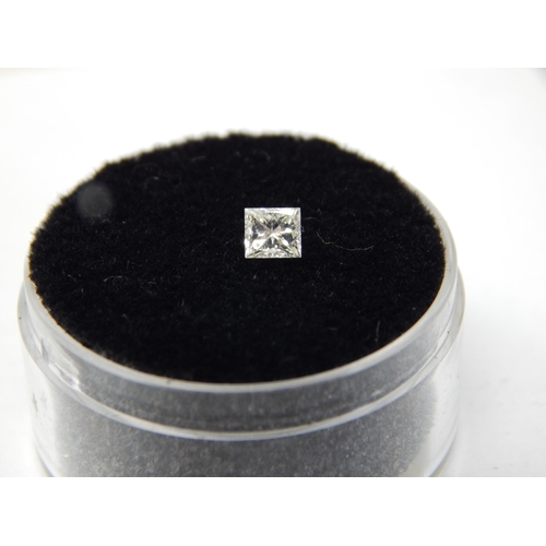 148 - A Princess Cut 0.23ct Diamond: Colour G-H: Clarity S1