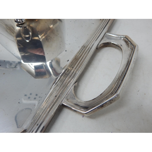 101 - Art Deco Silver Two Handled Tea Tray Hallmarked Sheffield 1939 by James Dixon & Sons: Measuring 59cm... 