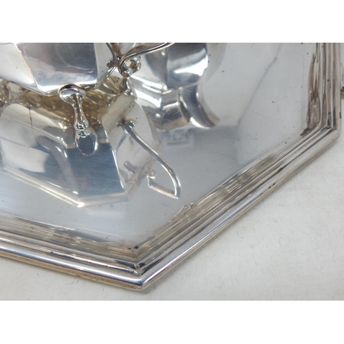 101 - Art Deco Silver Two Handled Tea Tray Hallmarked Sheffield 1939 by James Dixon & Sons: Measuring 59cm... 