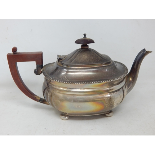 102 - Silver 3 Piece Tea Set Hallmarked Birmingham 1937 by Richard Woodman Burridge (Chairman of Harrods) ... 