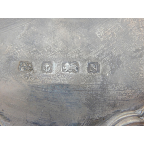 103 - Silver Pedestal Tazza Hallmarked Birmingham 1937 by Barker Brothers: 21cm diameter: Weight 318g