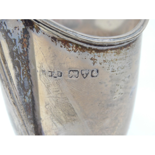 109 - Silver Helmet Cream Jug Hallmarked Chester 1932 by Stokes & Ireland: Weight 112g