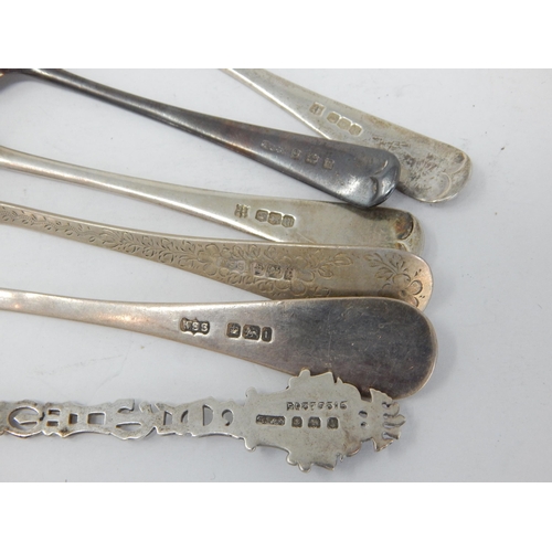 123 - Group of Hallmarked Silver Spoons & Fork: Various Dates & Makers: Weight 142g