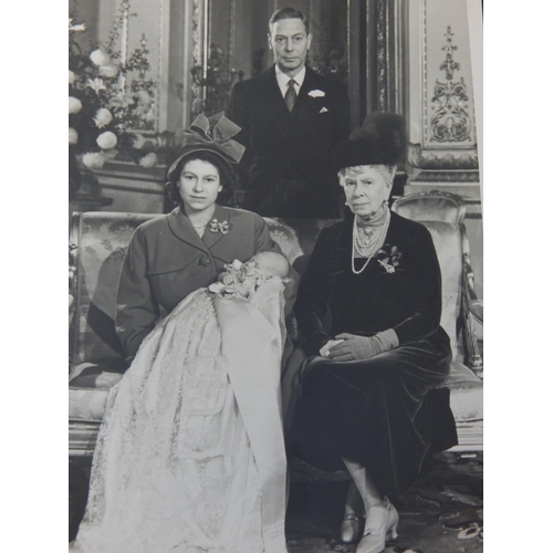 ROYAL PHOTOGRAPHS: Princess Elizabeth (Later Queen Elizabeth II) B&W Press Photographs 1947-1952 Including King George VI, Prince Philip, Young Prince Charles & Princess Anne (21) Largest Measuring 10" x 8": some with typed descriptions to reverse & press stamp.