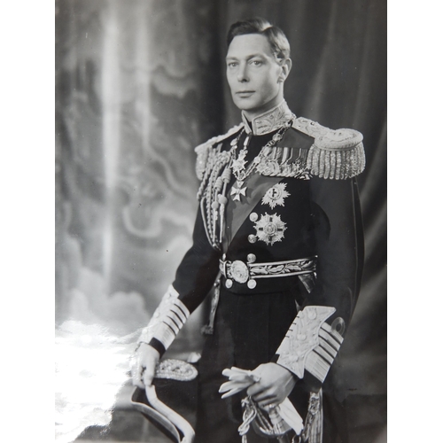 534 - ROYAL PHOTOGRAPHS: King George VI & Queen Elizabeth: B&W Press Photographs Including the King's Fune... 