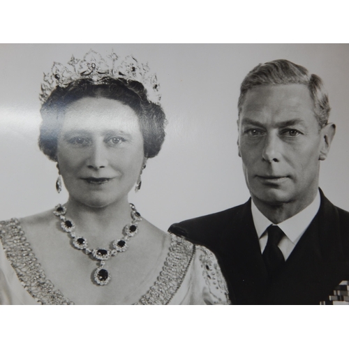 534 - ROYAL PHOTOGRAPHS: King George VI & Queen Elizabeth: B&W Press Photographs Including the King's Fune... 