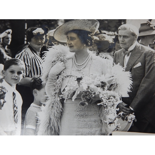 534 - ROYAL PHOTOGRAPHS: King George VI & Queen Elizabeth: B&W Press Photographs Including the King's Fune... 