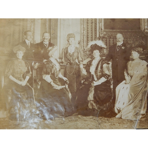 536 - ROYAL PHOTOGRAPH: Photograph taken at Windsor Castle of: Alphonso XIII Spain, Kaiser Wilhelm, Alexan... 