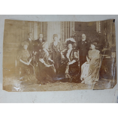 536 - ROYAL PHOTOGRAPH: Photograph taken at Windsor Castle of: Alphonso XIII Spain, Kaiser Wilhelm, Alexan... 