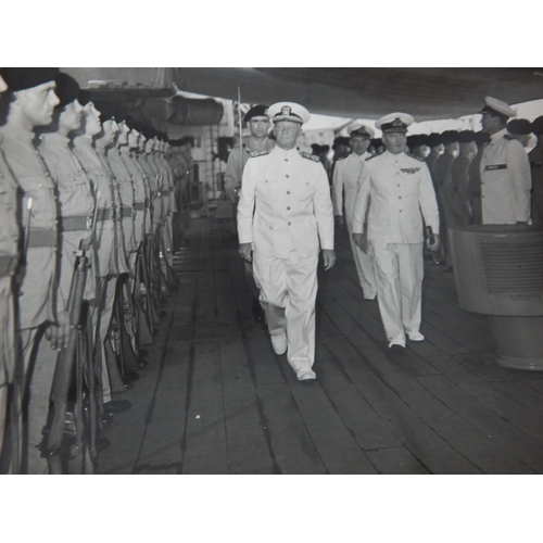 539 - WWII: A Quantity of B&W Photographs showing the signing of the surrender by the Japanese aboard the ... 