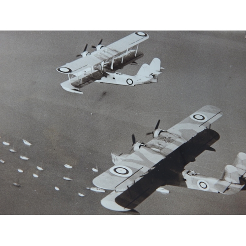 540 - WWII: A Collection of B&W Photographs showing Japanese Kamikaze Attack on HMS Formidable, A Corsair ... 