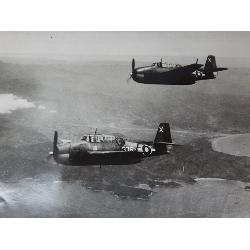 540 - WWII: A Collection of B&W Photographs showing Japanese Kamikaze Attack on HMS Formidable, A Corsair ... 