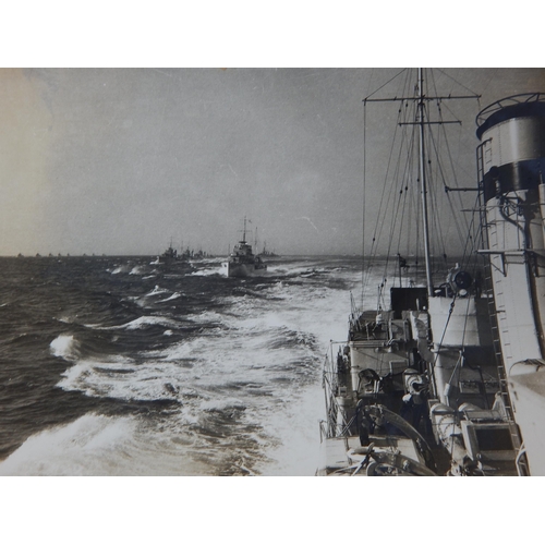 541 - WWII: A Collection of B&W Naval Photographs showing the 50 boat armada that went to Dunkirk, Life in... 