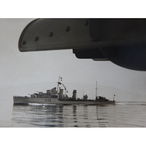 541 - WWII: A Collection of B&W Naval Photographs showing the 50 boat armada that went to Dunkirk, Life in... 