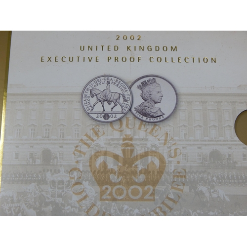 52 - 2002 Golden Jubilee Proof Set in Royal Mint case of issue