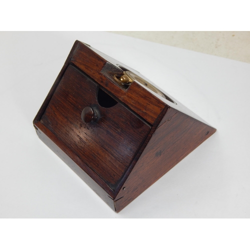 88 - 18ct Gold Fob Watch A/F: Gross weight 31.04g together with a period wooden watch stand