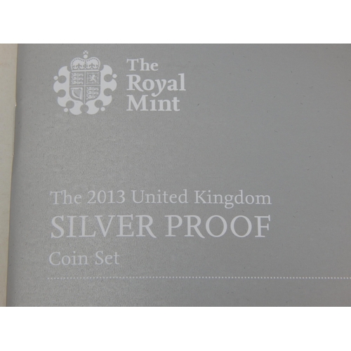 54 - The 2013 United Kingdom Silver Proof Set in Royal Mint case of issue.