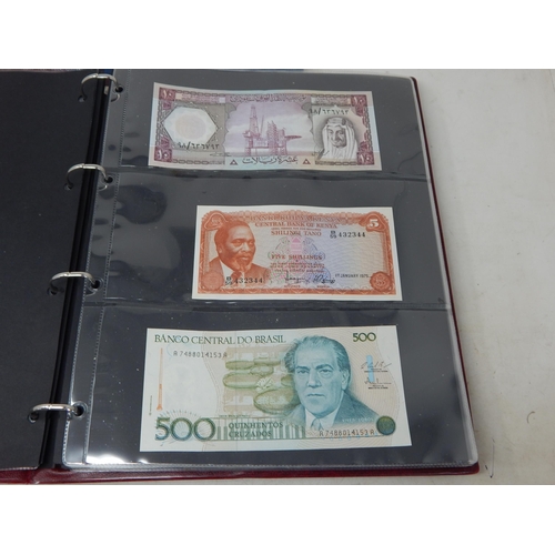 4 - Large collection of World Banknotes housed in 2 x collectors albums generally about Uncirculated and... 