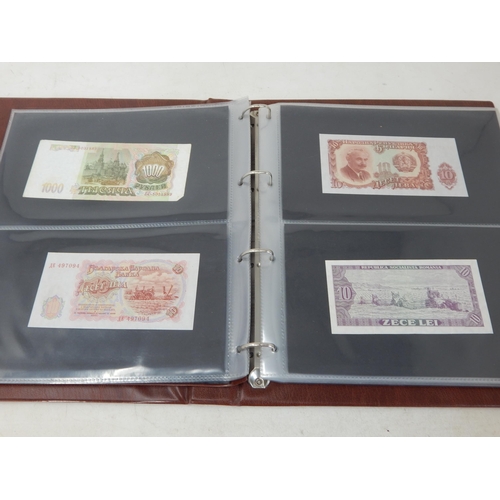 56 - A large collection of Banknotes, mostly high grade, housed in 2 x Collector's albums