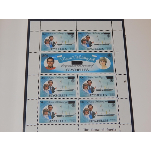 64 - Superb collection of the Royal Wedding HRH The Prince of Wales and Lady Diana Spencer stamps housed ... 