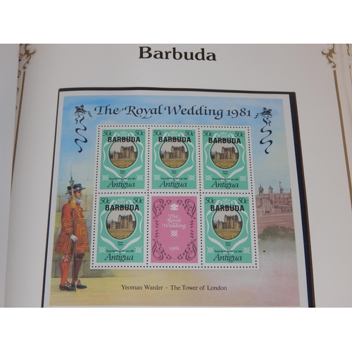 64 - Superb collection of the Royal Wedding HRH The Prince of Wales and Lady Diana Spencer stamps housed ... 