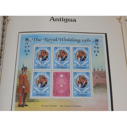 64 - Superb collection of the Royal Wedding HRH The Prince of Wales and Lady Diana Spencer stamps housed ... 