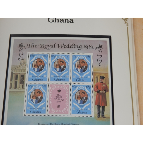 64 - Superb collection of the Royal Wedding HRH The Prince of Wales and Lady Diana Spencer stamps housed ... 