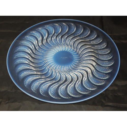 498 - RENE LALIQUE (1860-1945) Actinia Plate: Designed 1933: Measures 27.8cm diameter: Etched 