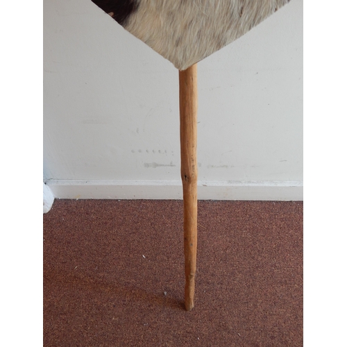 487 - Swaziland Tribal Spear & Shield: Approx 148cm high