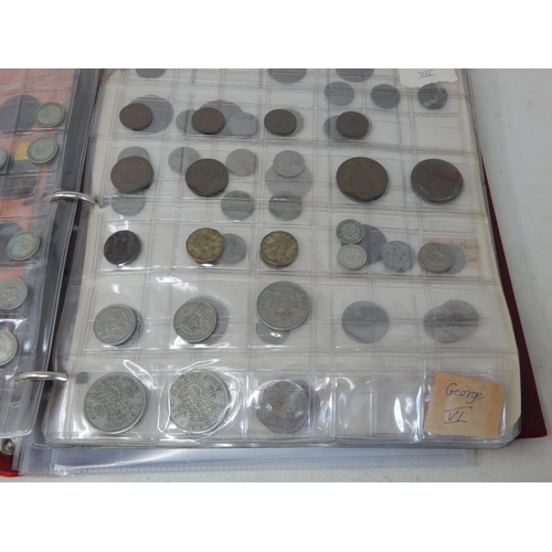 82 - An Album containing a large collection of Coinage including Silver.
