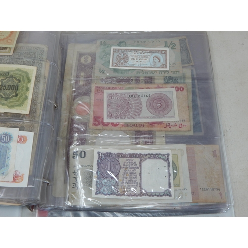 83 - An Album of UK & World Banknotes (lot)