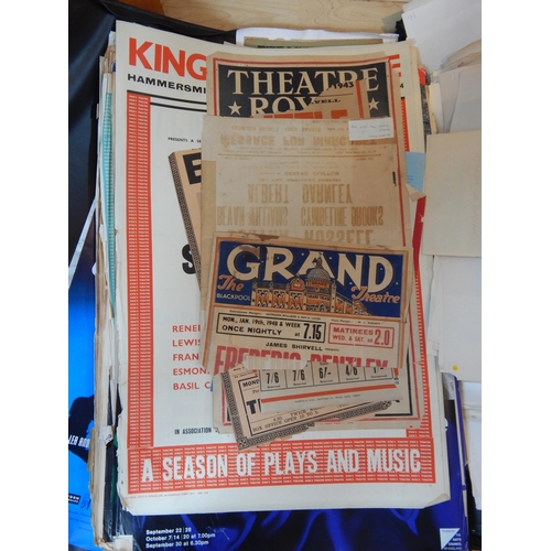 547 - A Large Portfolio case containing a huge quantity of vinatge theatres posters. (lot)