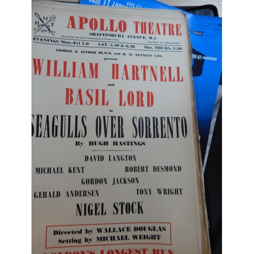 547 - A Large Portfolio case containing a huge quantity of vinatge theatres posters. (lot)