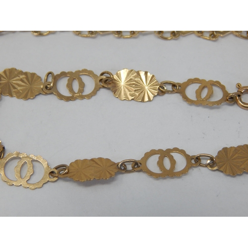 203 - 2 x 9ct Yellow Gold Bracelets: Weight 5.65g