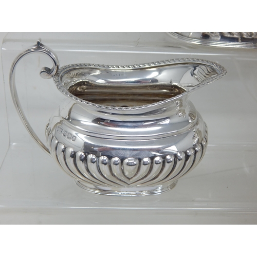 104 - Victorian silver three piece tea service, Sheffield 1899, Gross Weight 788g (25.33oz)