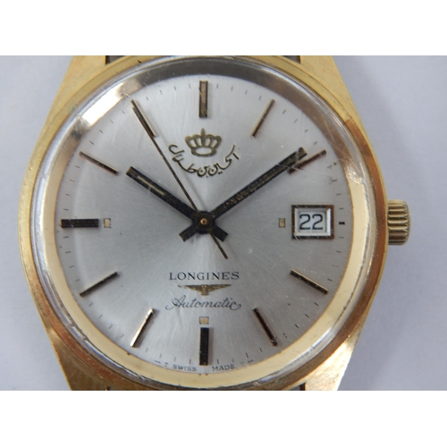 218 - Gentleman's Longines Automatic Wristwatch, Serial No. 17224811 with Date Aperture & Sweep Seconds Ha... 