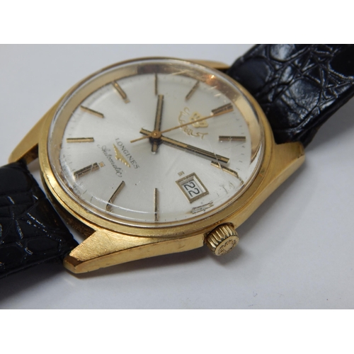 218 - Gentleman's Longines Automatic Wristwatch, Serial No. 17224811 with Date Aperture & Sweep Seconds Ha... 