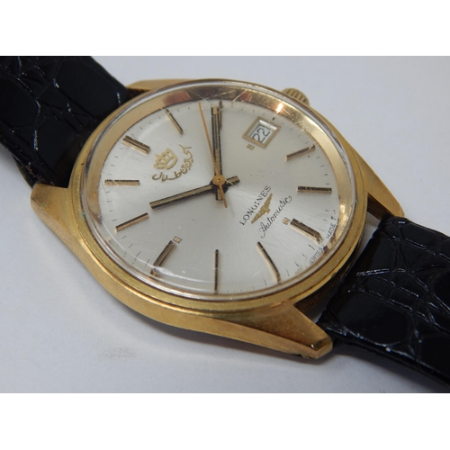 218 - Gentleman's Longines Automatic Wristwatch, Serial No. 17224811 with Date Aperture & Sweep Seconds Ha... 