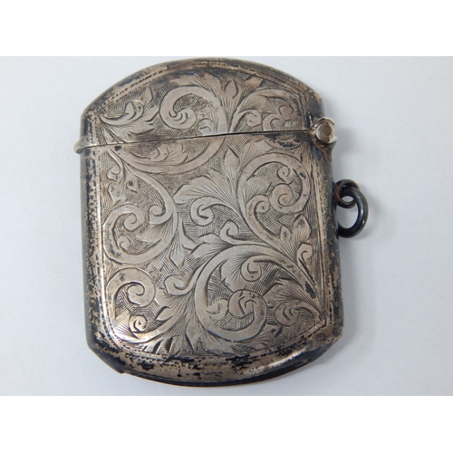 107 - Silver Vesta Case Hallmarked Birmingham 1913 by Rolason Brothers together with an unusual set of 6 s... 