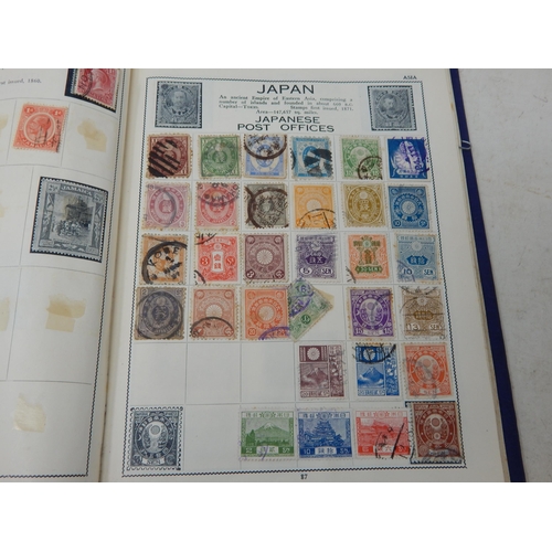 31 - Victory World Stamp Album containing stamps from countries including: France, Germany, Great Britain... 