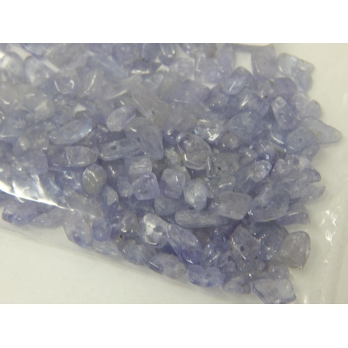 278 - A Parcel of Approximately 230 Drilled Baroque Shape Tanzanite Beads Ready for threading as a Necklac... 