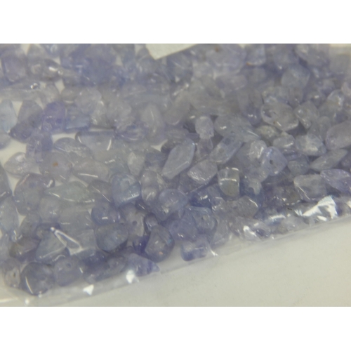 278 - A Parcel of Approximately 230 Drilled Baroque Shape Tanzanite Beads Ready for threading as a Necklac... 