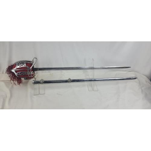 605 - Scottish Basket hilted Sword & Scabbard