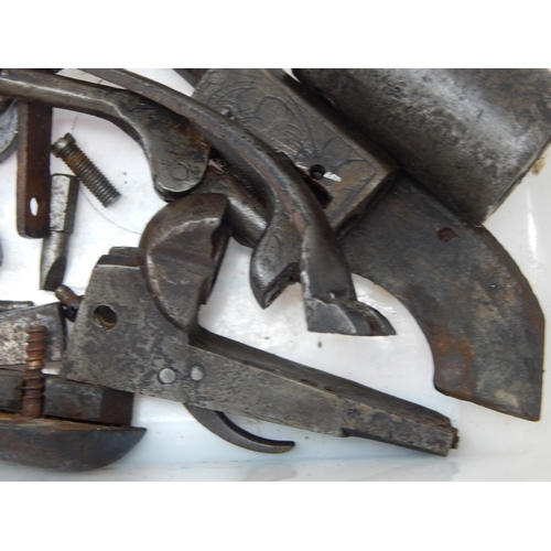 611 - 19th Century Colt Army Revolver in Pieces: Unsure if Complete: Sold as an exempt item under Section ... 