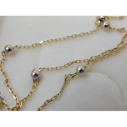 240 - 14ct Yellow Gold Necklace: Length 46cm: Weight 2.91g