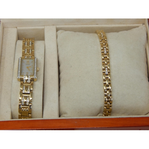 242 - Ladies Citizen Eco Drive Gift Set Comprising Wristwatch & Matching Bracelet in Original Fitted Case ... 