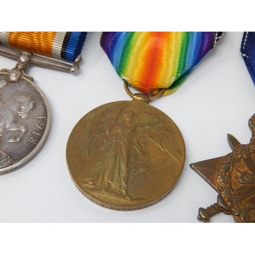 615 - WWI Medal Group Awarded & Edge Named to: 5925 CPL E.J BUTCHER R.A: together with further ribbon bars... 